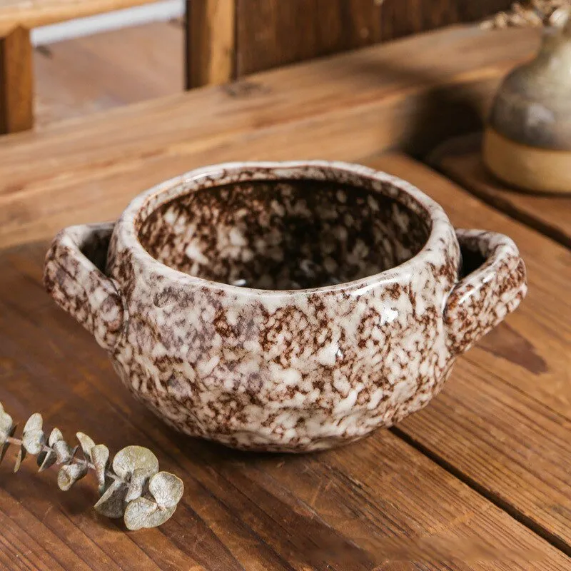 Irregular Ceramic Baking Bowl Western-style