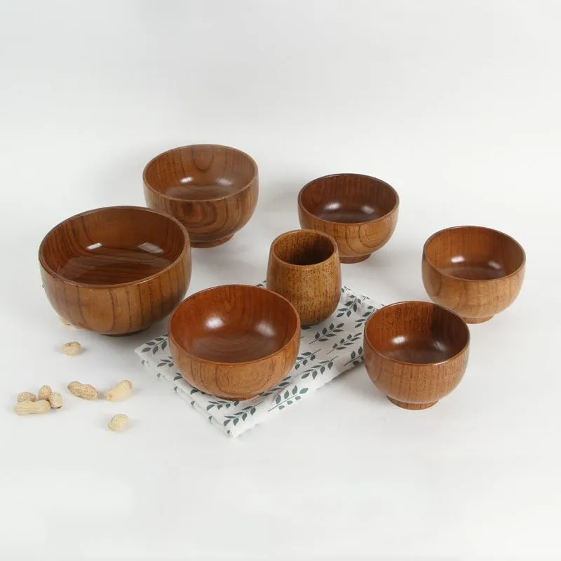 Japanese Style Wooden Bowl