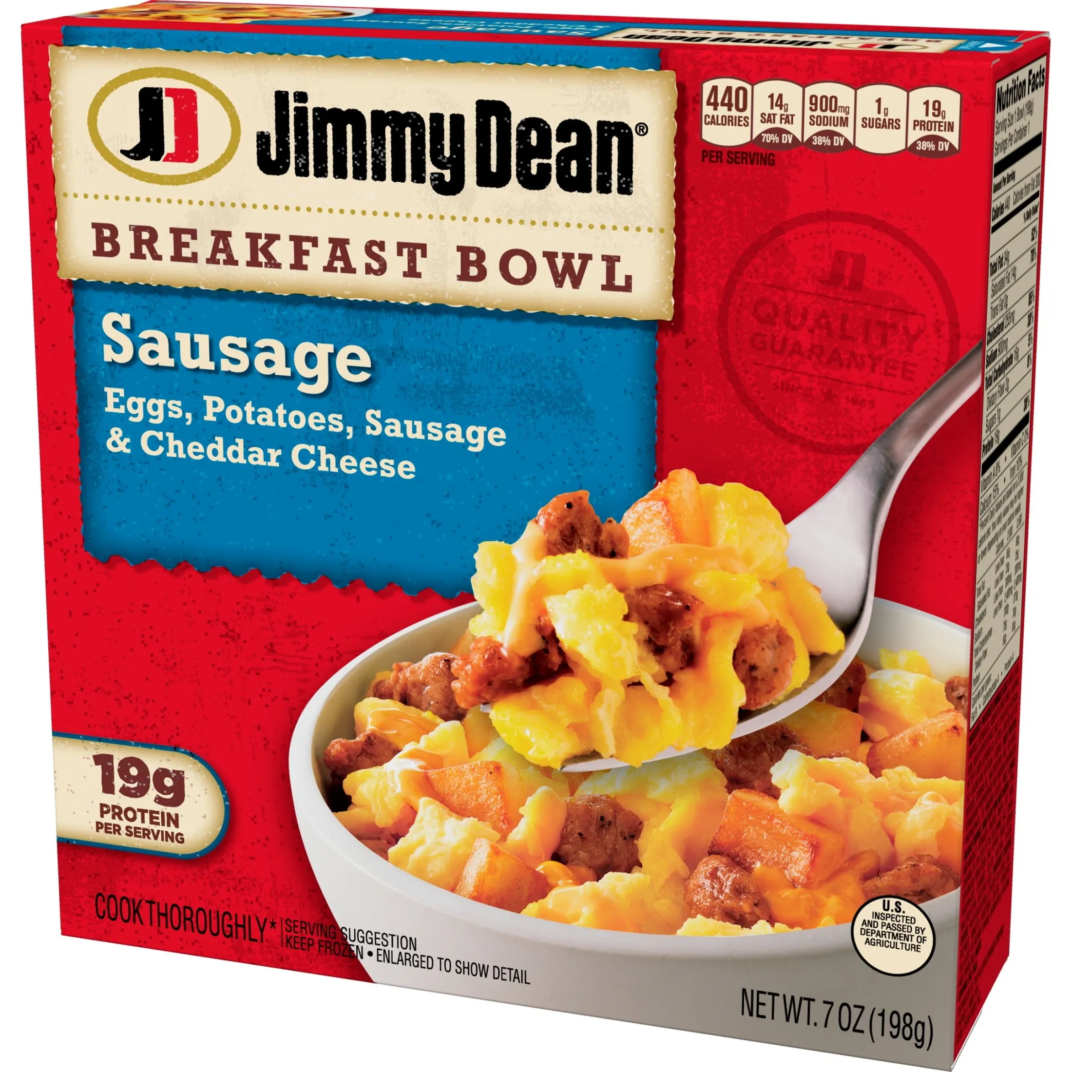 Jimmy Dean Sausage Breakfast Bowl, 7 oz (Frozen)