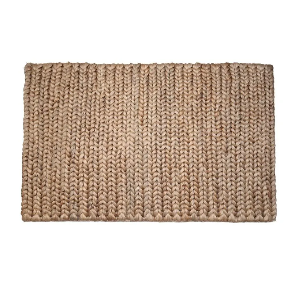 Jute Thick Tail Doormat - Brown