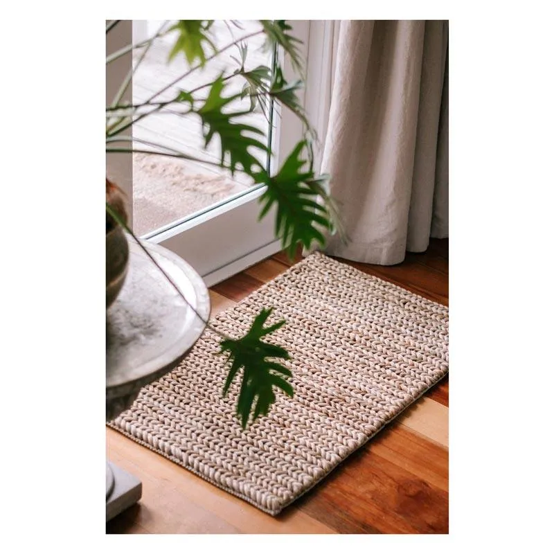 Jute Thick Tail Doormat - Brown