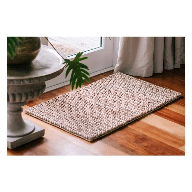 Jute Thick Tail Doormat - Brown