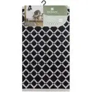 JVL Soulmate Hand Carved Indoor Door Mat Diamond / Geo Design - 57 x 100cm