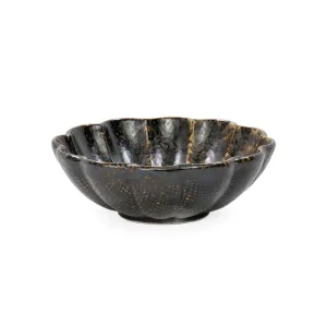 Kikka Daisy Black Kessho Kobachi Bowl 10 fl oz / 5.35" dia