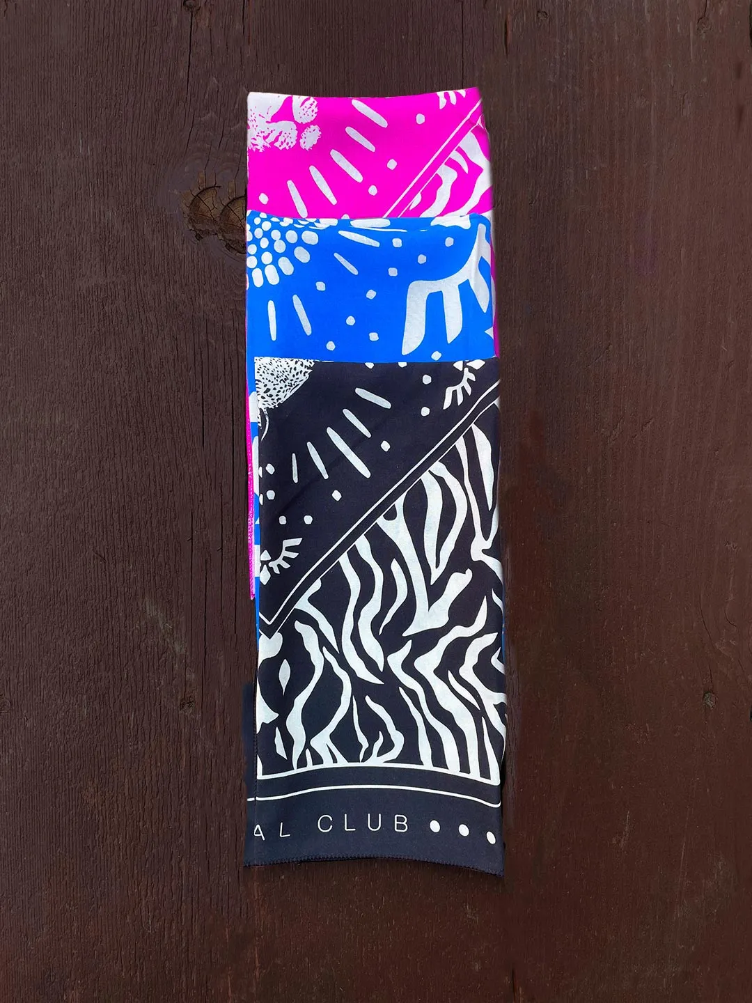 King Cheetah Blue/Pink/Black Bandanas