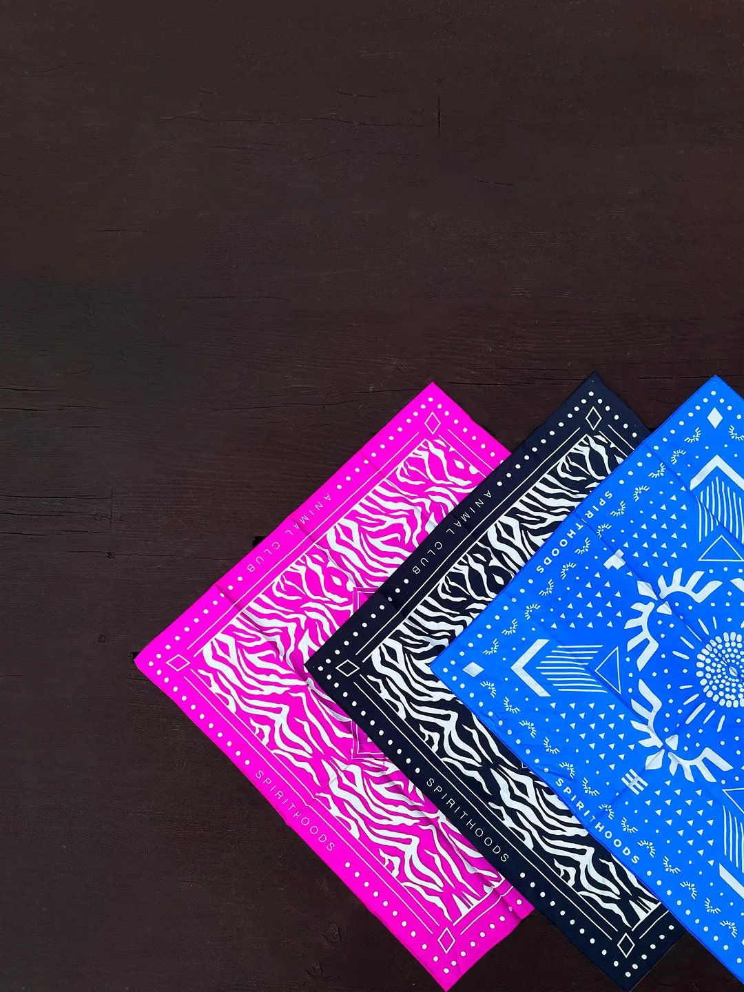 King Cheetah Blue/Pink/Black Bandanas