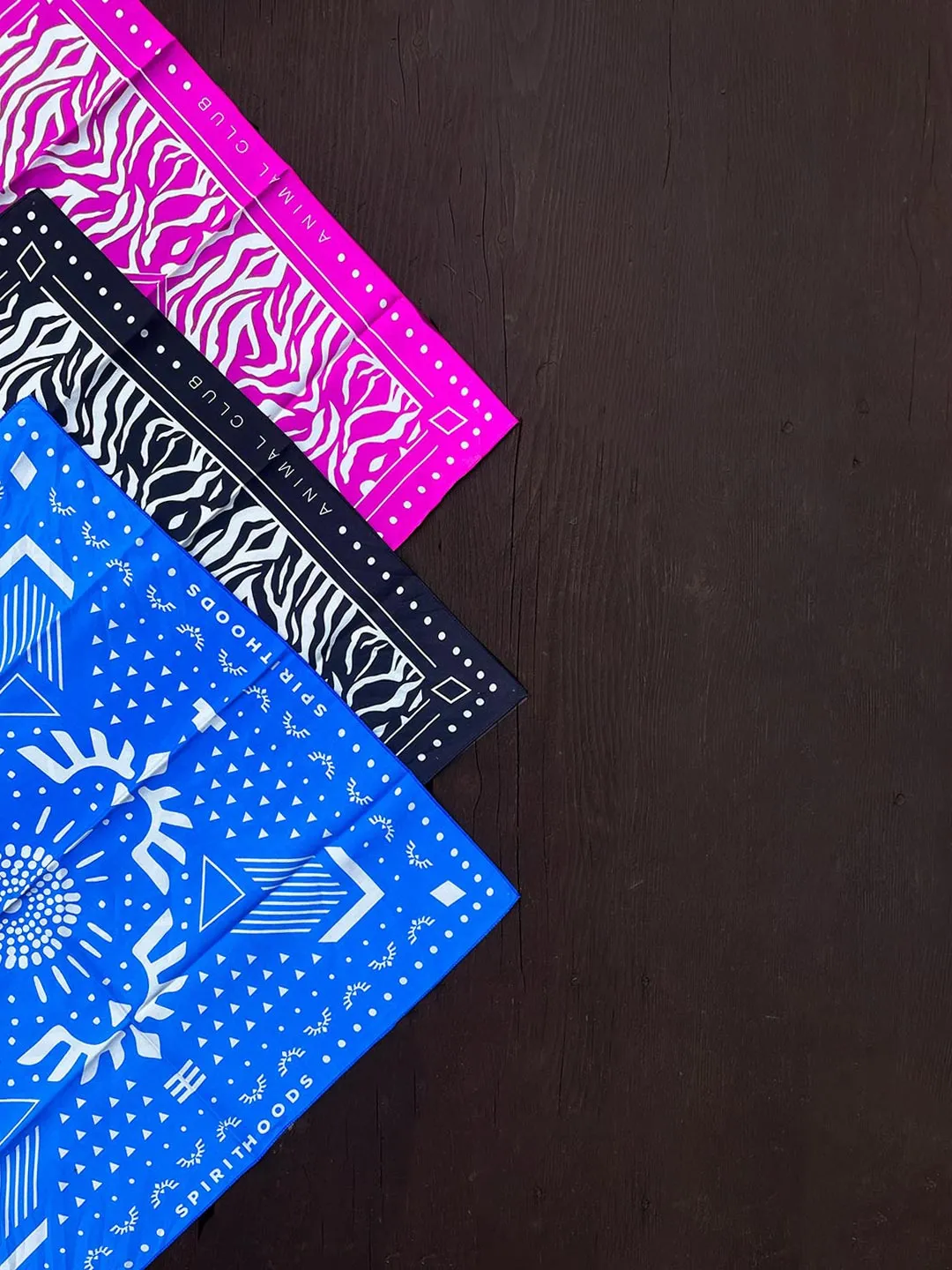 King Cheetah Blue/Pink/Black Bandanas