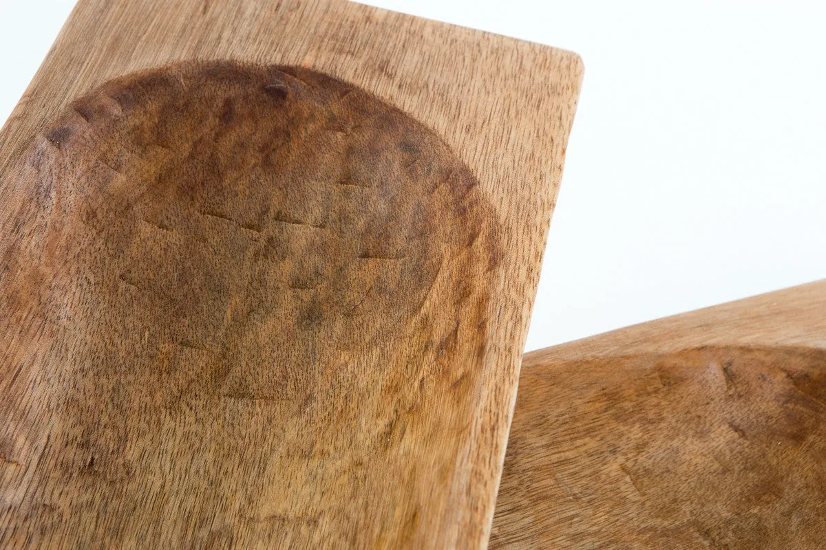 Large Wood Dough Bowl Rustic Bread Bowl