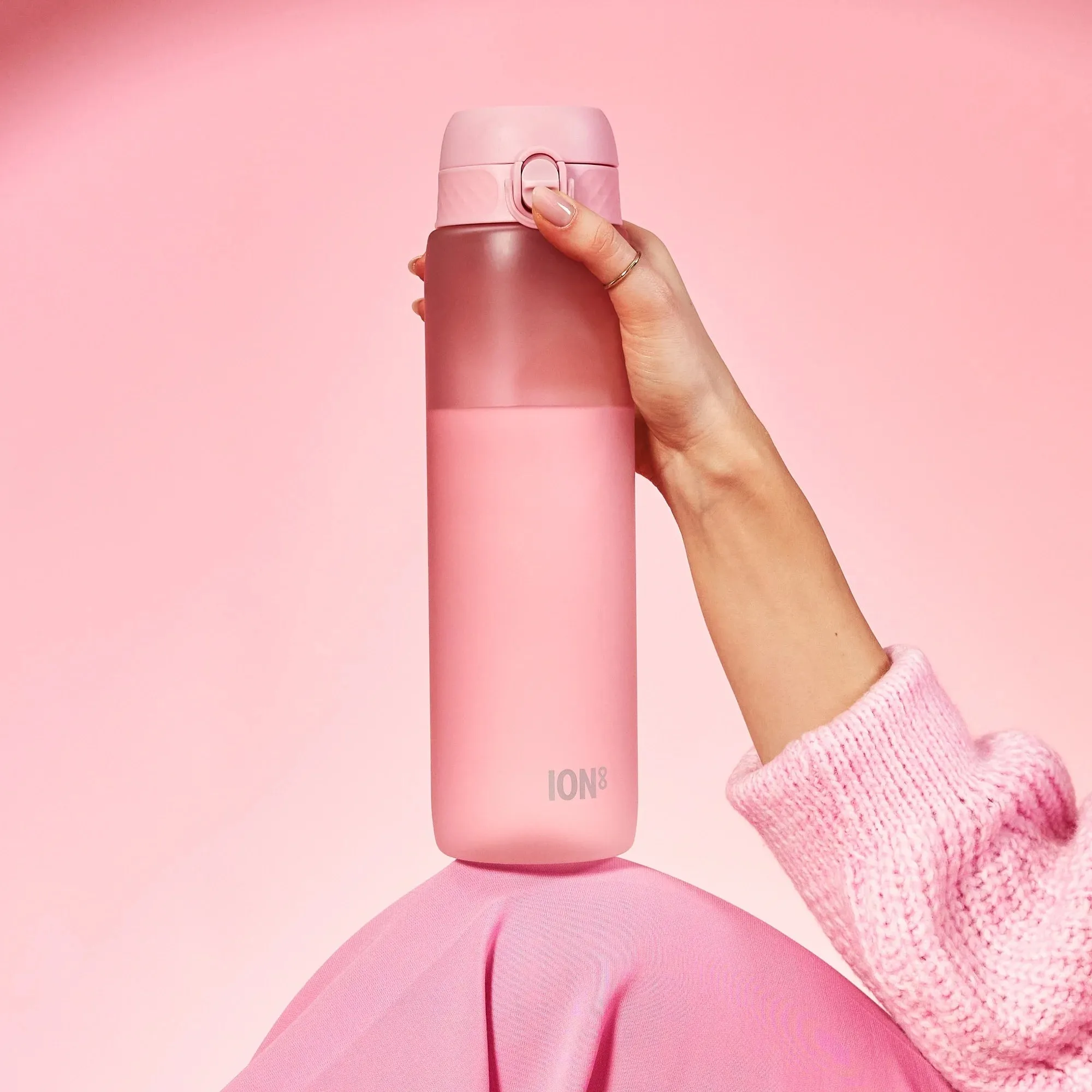 Leak Proof 1 litre Water Bottle, Recyclon, Rose Quartz