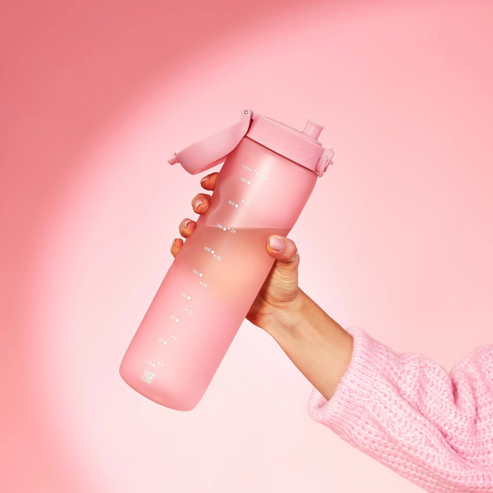 Leak Proof 1 litre Water Bottle, Recyclon, Rose Quartz