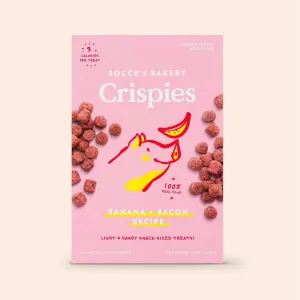 Low Calories Real Food Crispies Banana & Bacon Treats