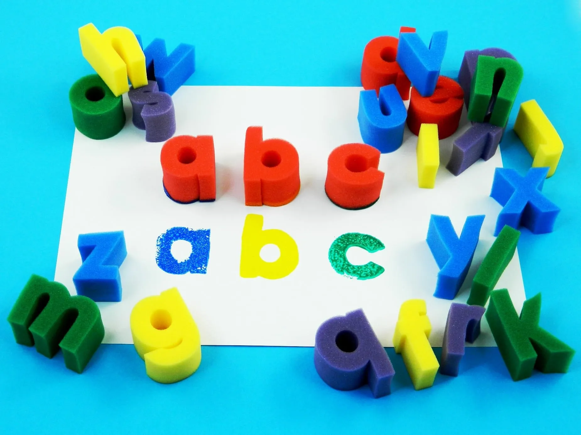 Lowercase Alphabet Sponges