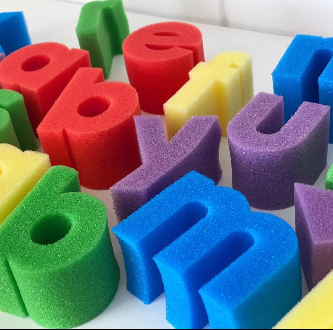 Lowercase Alphabet Sponges