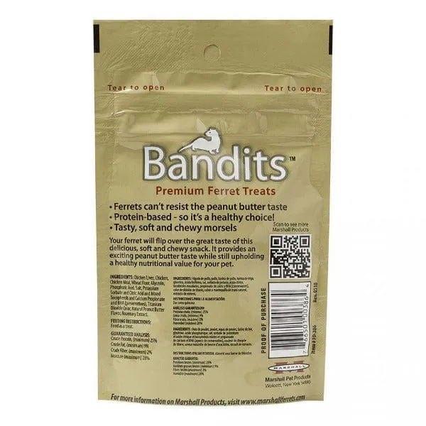 Marshall Bandits Peanut Butter Flavour Premium Ferret Treats