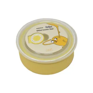 Miniso Ceramic Noodle Bowl Adventure Time Yellow 600 ml