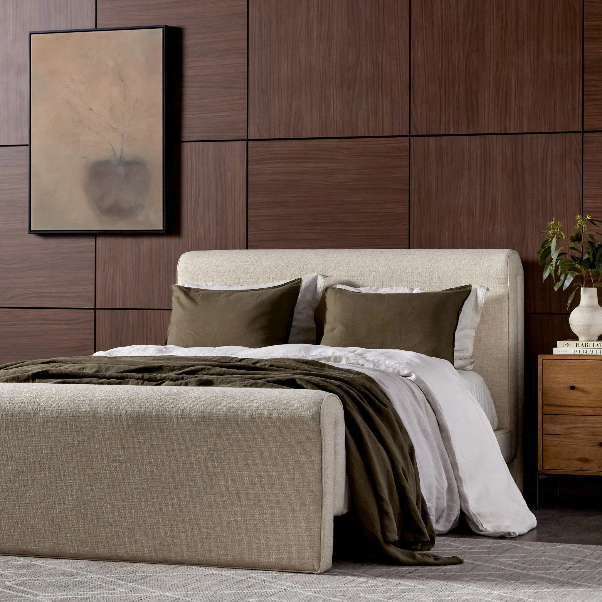 Mitchell Bed - Cream