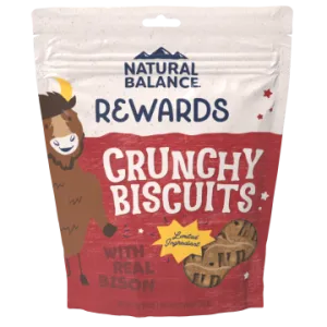 Natural Balance Crunchy Biscuits With Real Bison Recipe Dog Treats