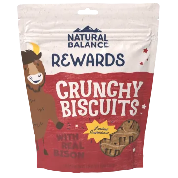 Natural Balance Crunchy Biscuits With Real Bison Recipe Dog Treats