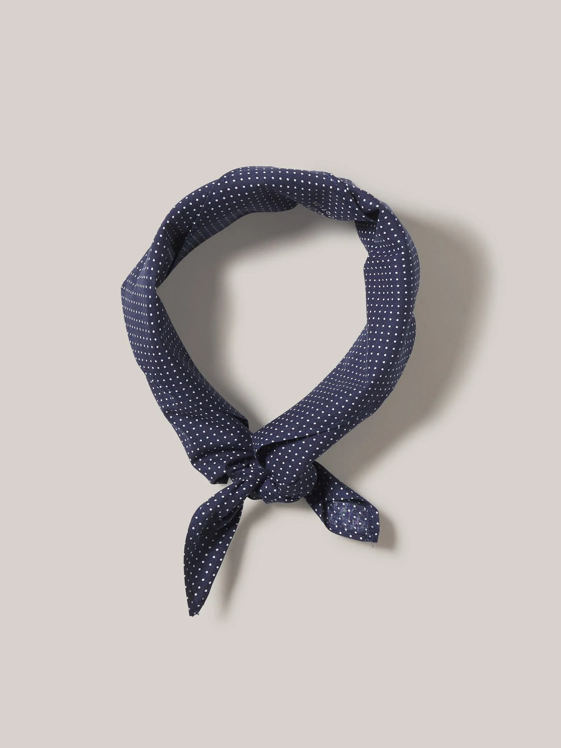 Navy Farmed Cotton Bandana