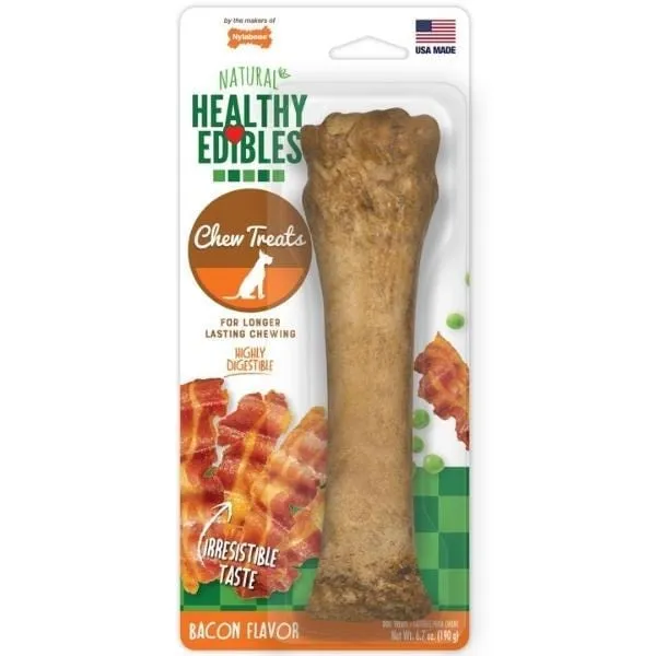 Nylabone Healthy Edibles Bacon Flavour Wolf Dog Chew