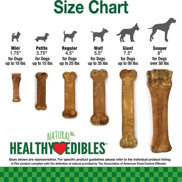 Nylabone Healthy Edibles Bacon Flavour Wolf Dog Chew