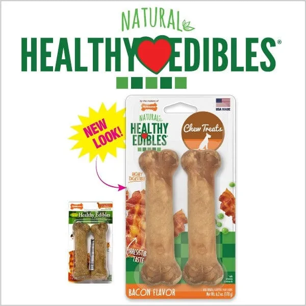 Nylabone Healthy Edibles Bacon Flavour Wolf Dog Chew