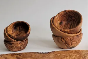 Olive Wood Bowl Not Just Olives and Nuts 5-1/2"