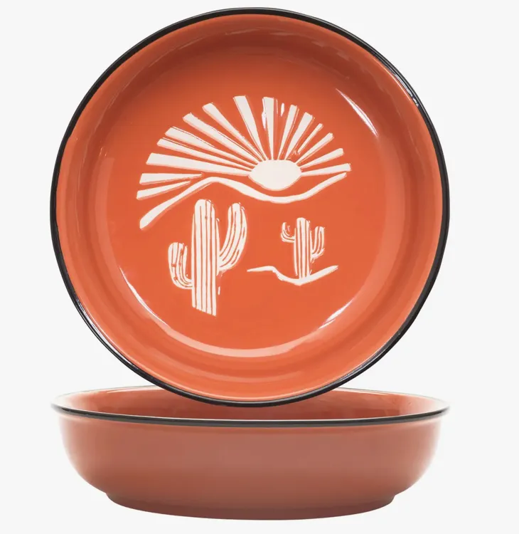 Ore' Pet Speckle and Spot Dog Bowl - Desert Adventure