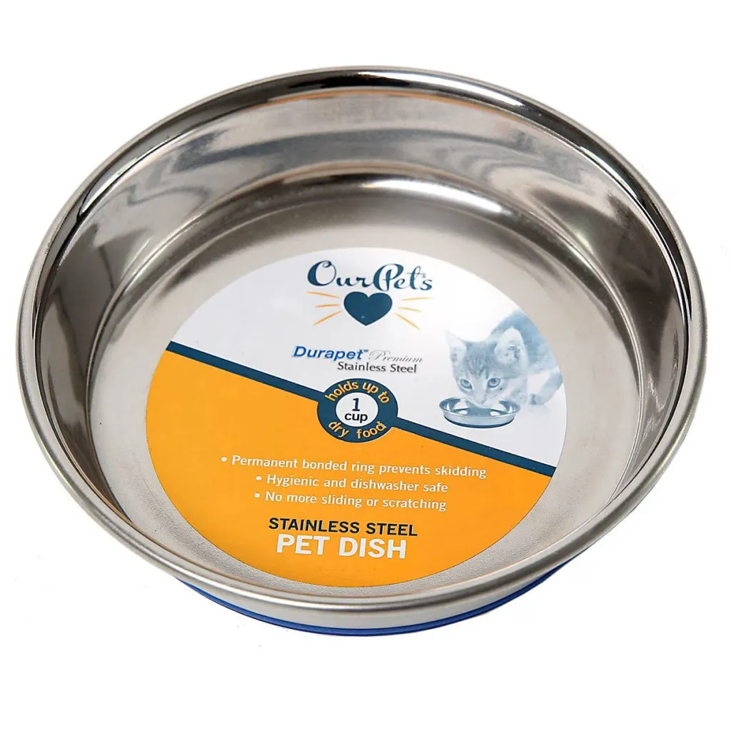 OurPets Durapet Premium Stainless Steel Pet Dish