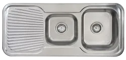 Parmco Stainless Steel 1 & 1/2 Bowl Sink