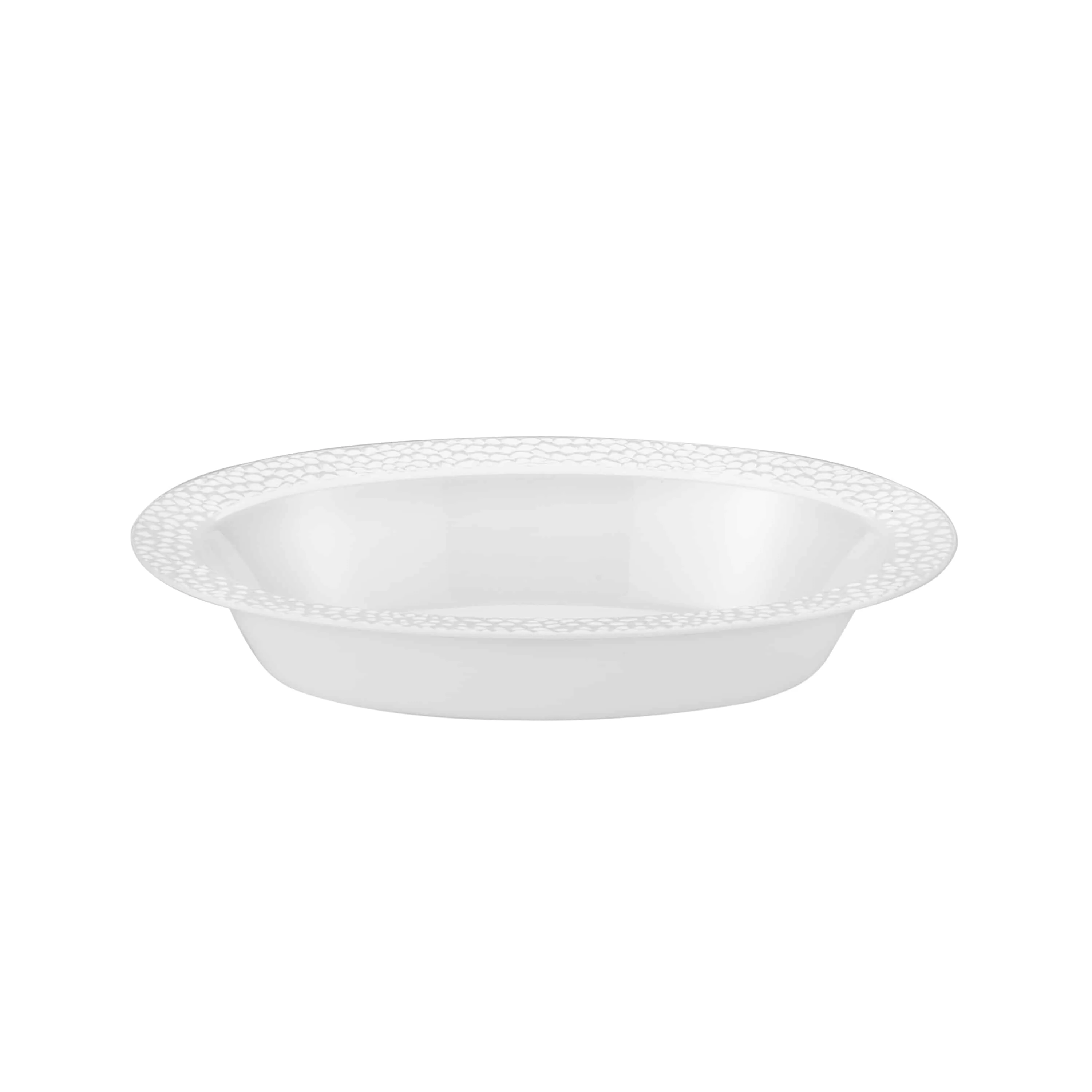 Pebbled Premium Plastic Oval Serving Bowls