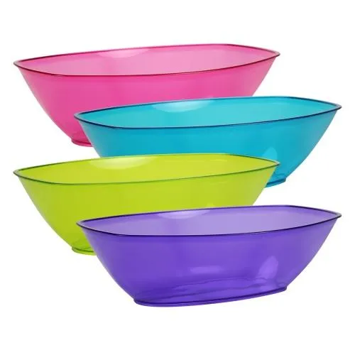 Premium Heavy Weight Plastic Luau Serving Bowl