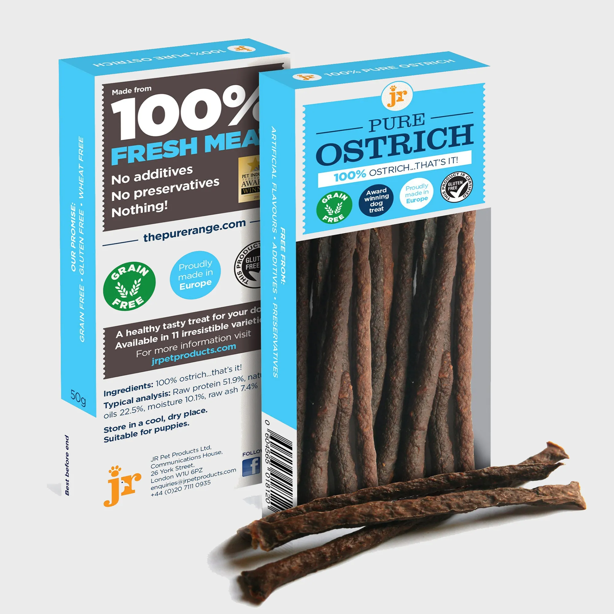 Pure Ostrich Sticks 50g