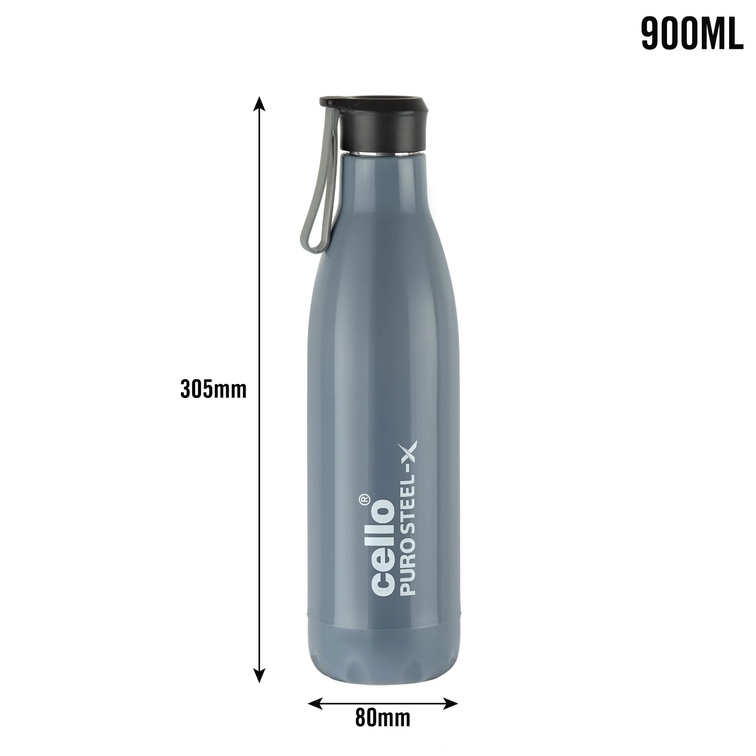 Puro Steel-X Neo 900 Water Bottle, 720ml