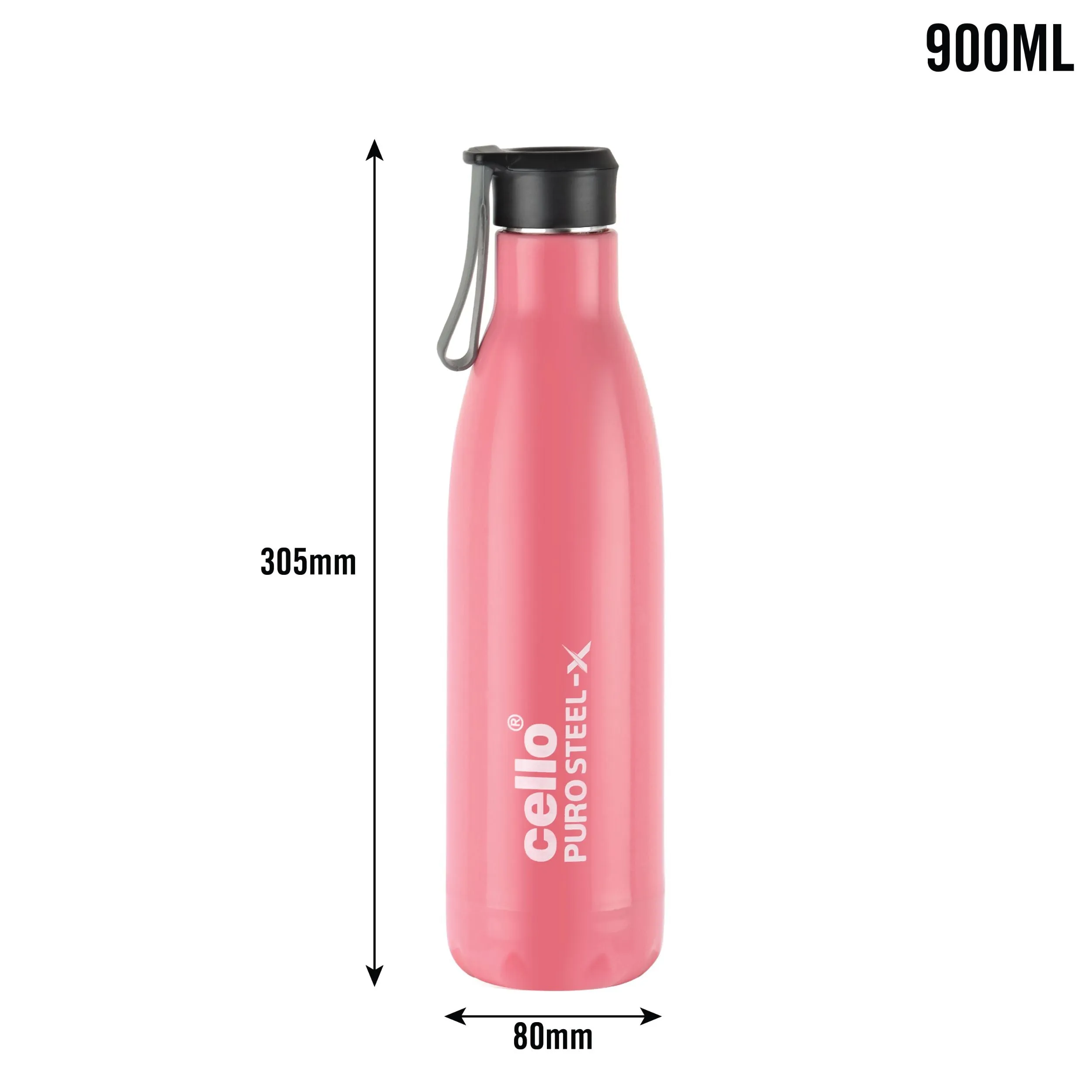 Puro Steel-X Neo 900 Water Bottle, 720ml