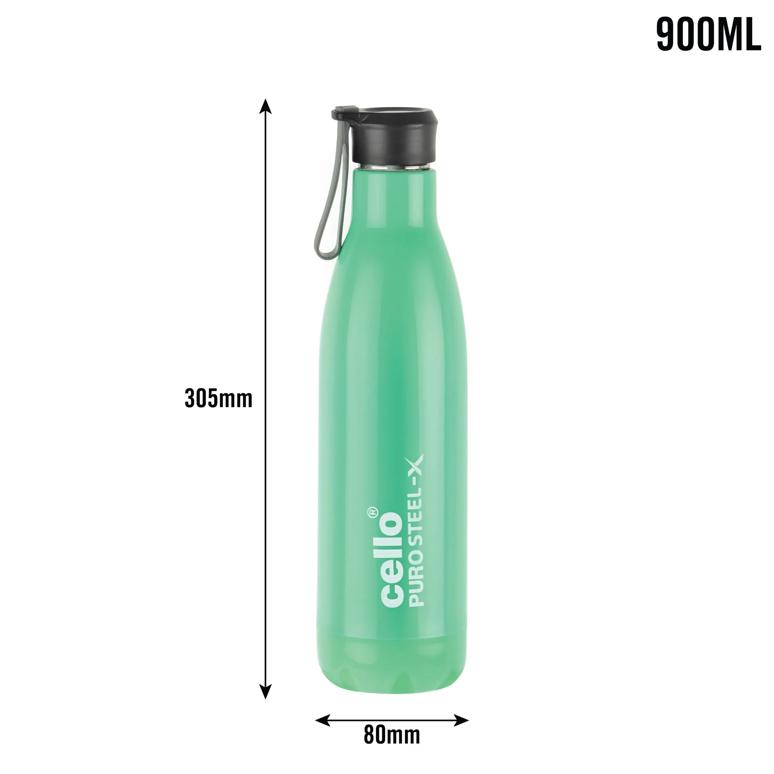 Puro Steel-X Neo 900 Water Bottle, 720ml