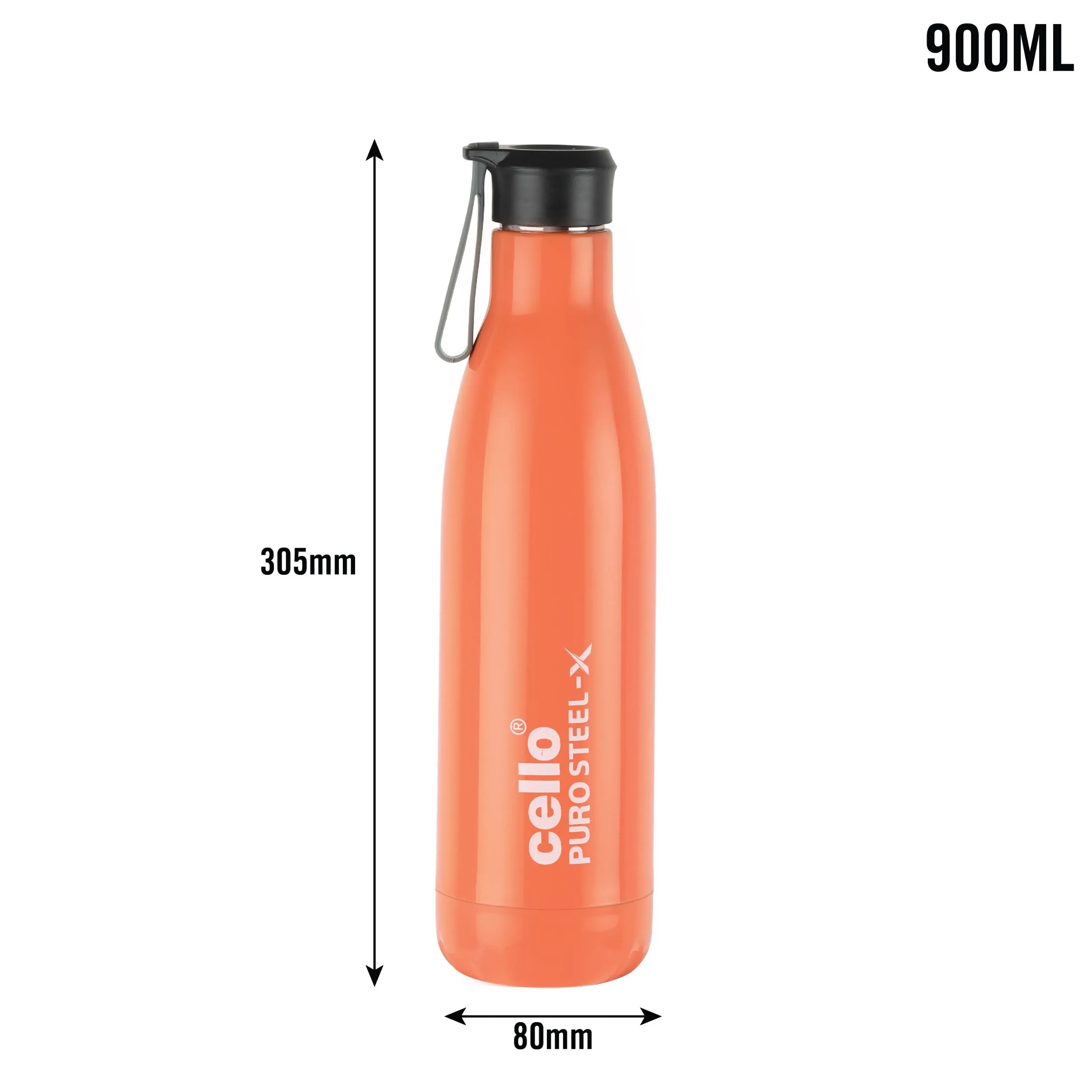 Puro Steel-X Neo 900 Water Bottle, 720ml