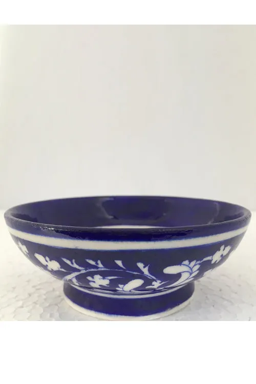 Ram Gopal Blue Pottery Handcrafted 'Bowls' Blue serving bowls-A