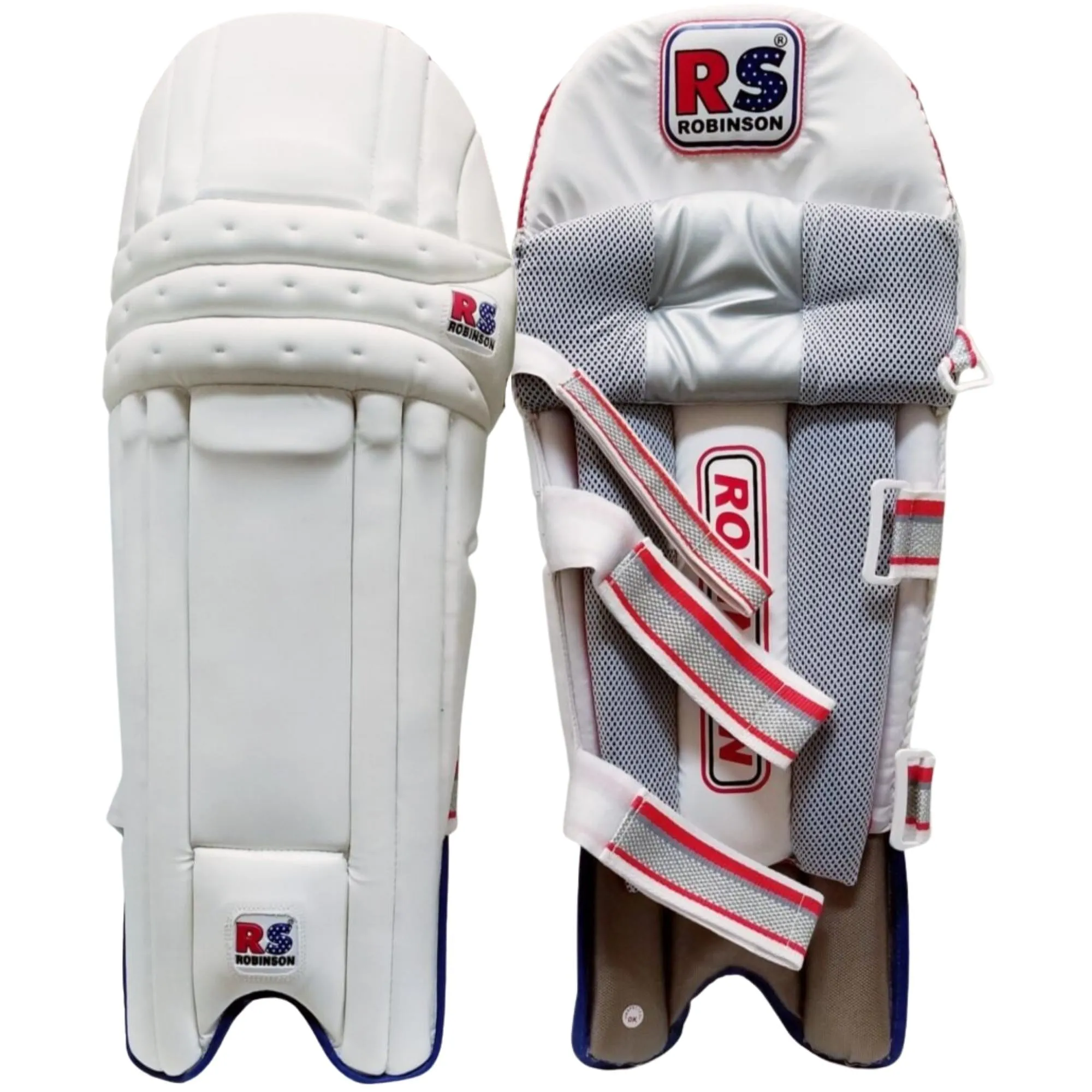 Robinson Sports Batting Pads, Red & Blue Batting Pads Right Hand