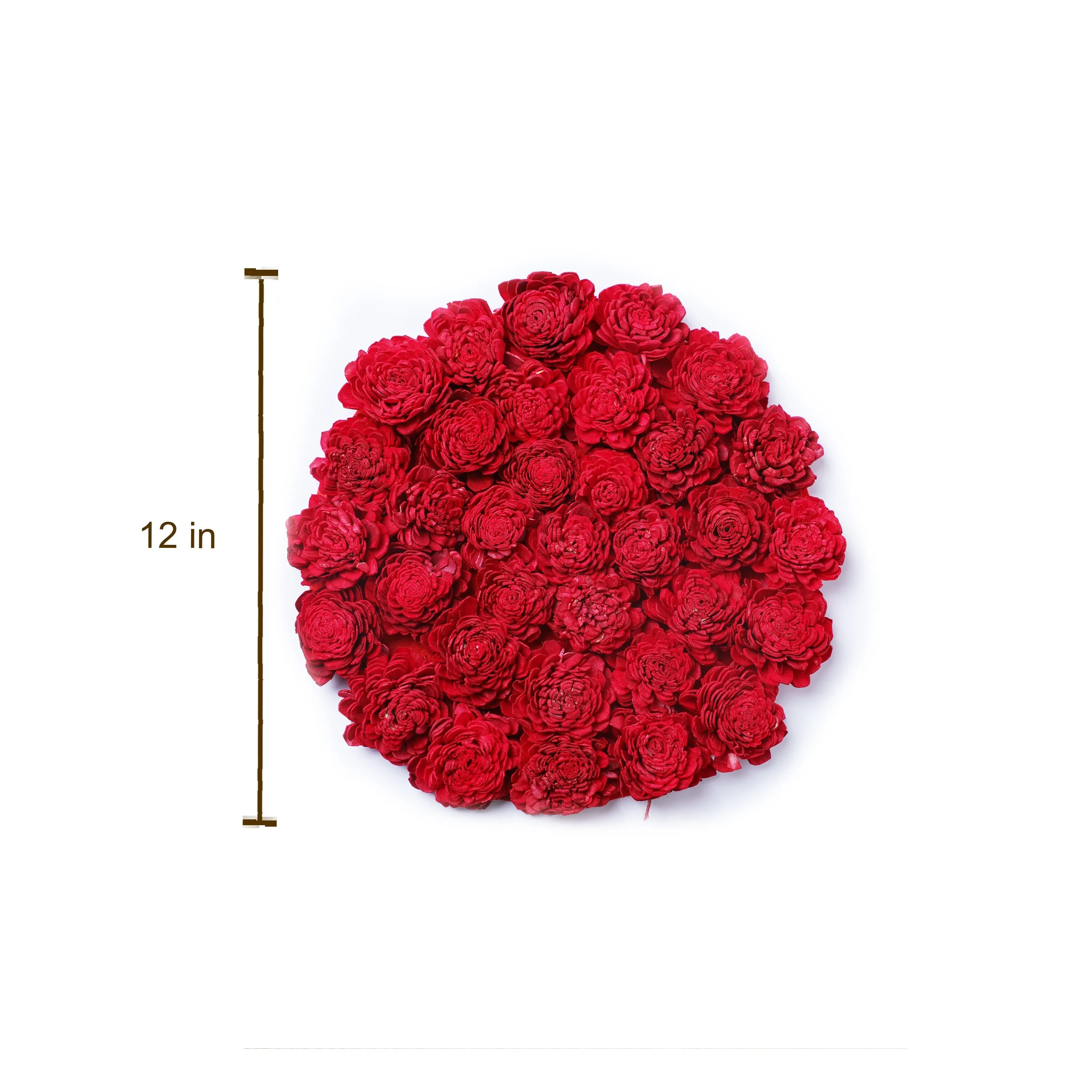 Round Rose Floral Mat