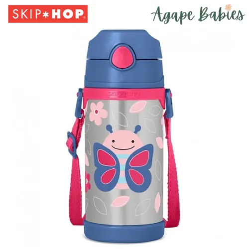 Skip Hop Zoo Insulated Stainless Steel Bottle 360ml - Butterfly