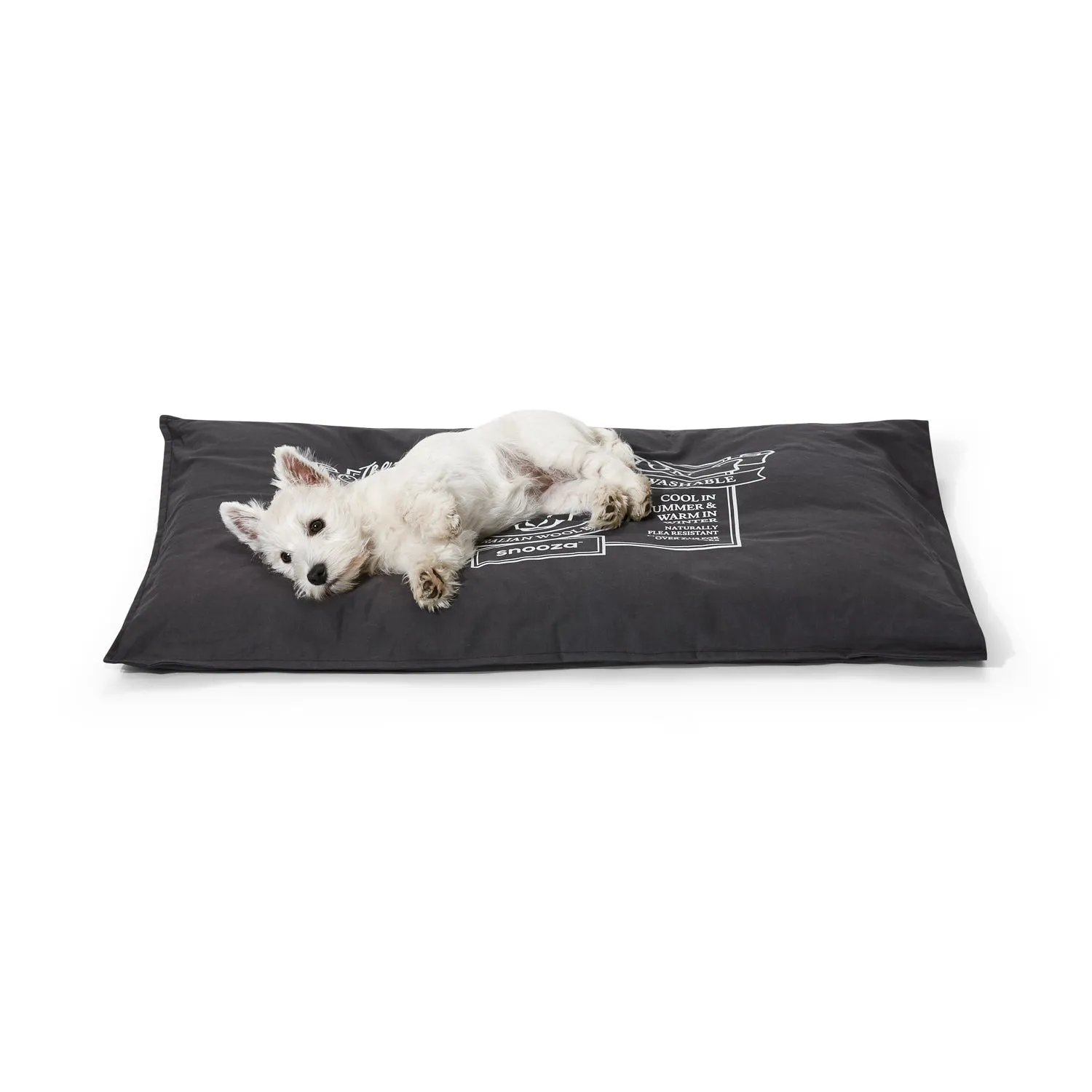 Snooza Organic Pet Futon Charcoal Dog Bed