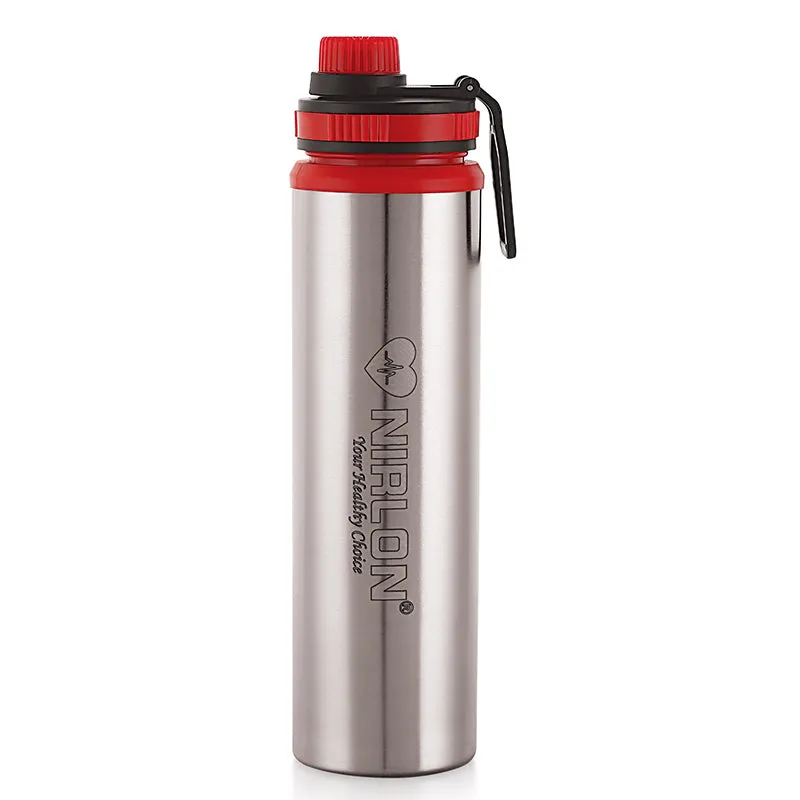 Solene Stainless Steel Water Bottle (Red) - 900 ML