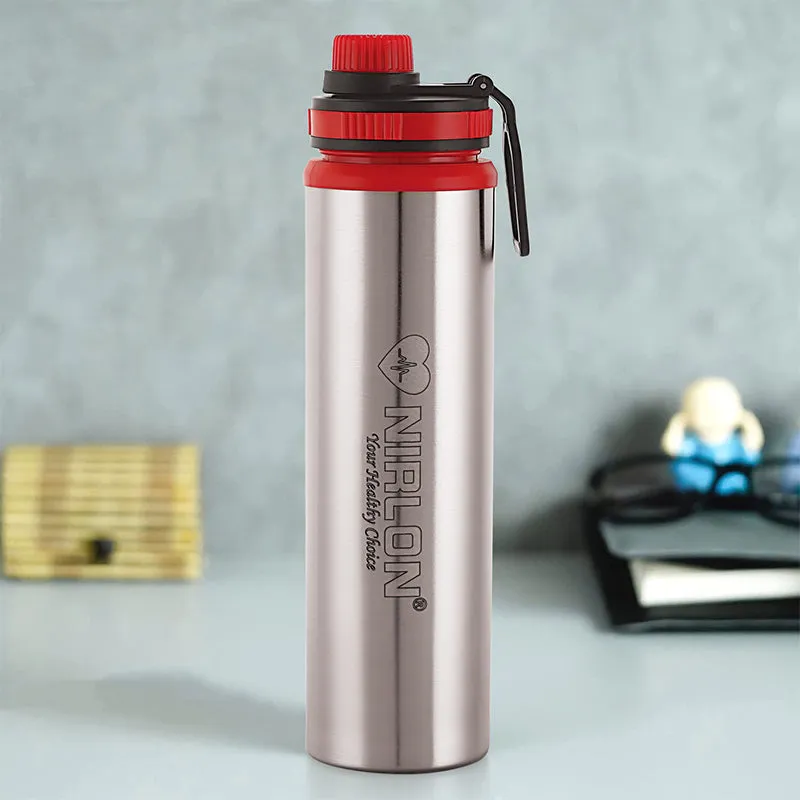 Solene Stainless Steel Water Bottle (Red) - 900 ML