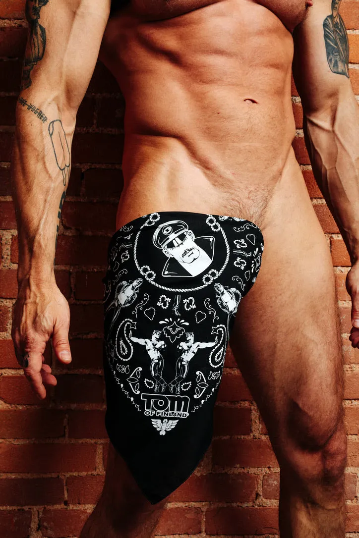 Tom of Finland Bandana by Peachy Kings Black