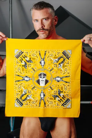 Tom of Finland Bandana by Peachy Kings Yellow