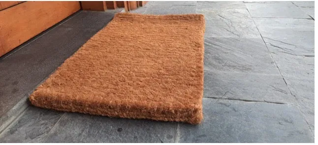 Traditional OnlyMat 100% Handloom Thick Coir mat - Plain - Indoor / Outdoor