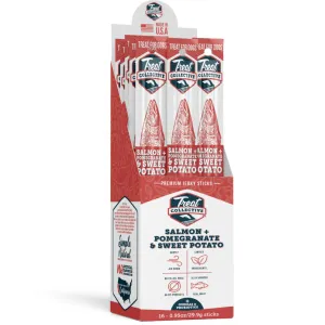 Treat Collective Salmon   Pomegranate & Sweet Potato Dog Jerky Sticks (16 pack)