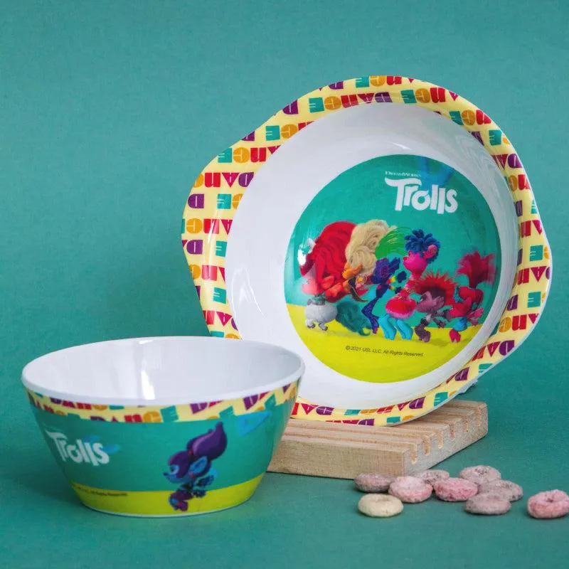 Trolls Fancy Kids Bowl- Set Of Two