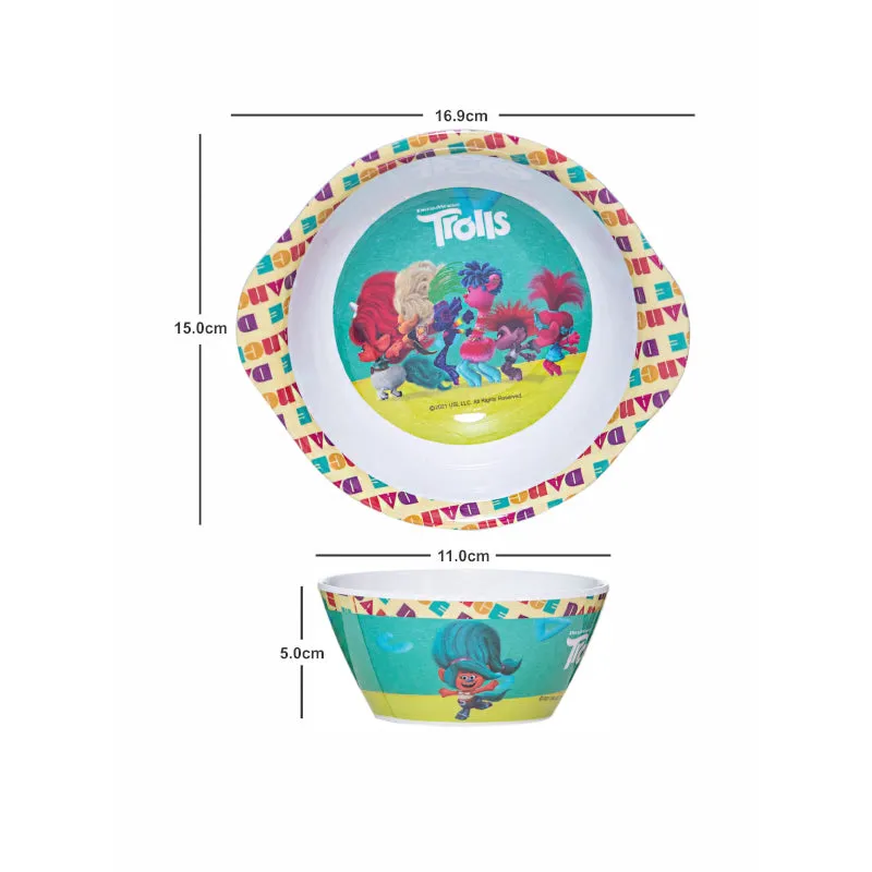 Trolls Fancy Kids Bowl- Set Of Two